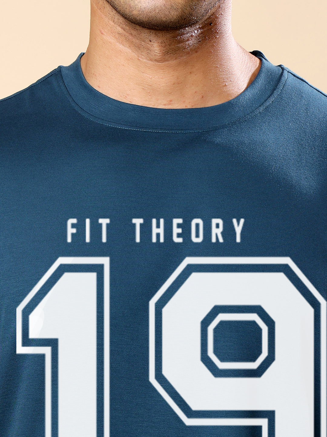 Dri-FIT Printed T-shirt for Men- Airforce Blue 19 ATH Division