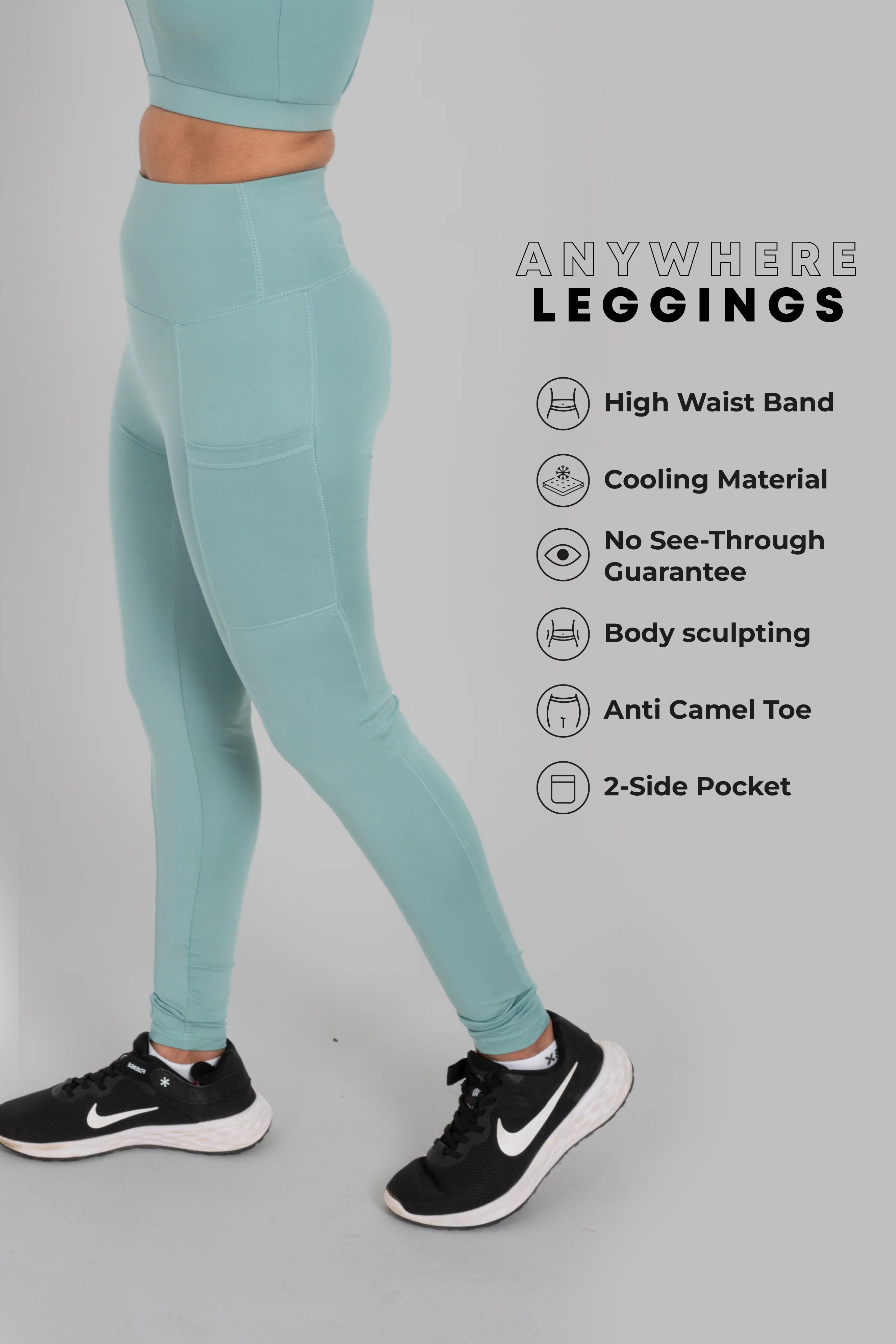 Anywhere Leggings - Mist