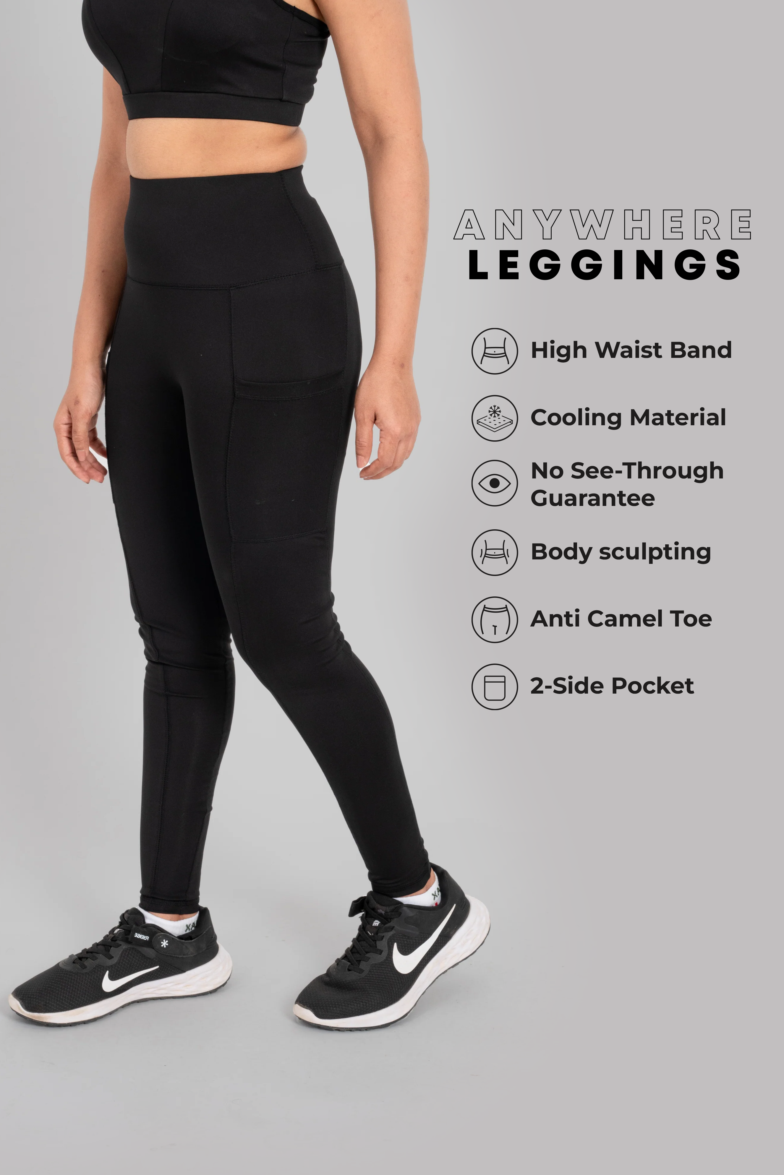 Anywhere Leggings - Black