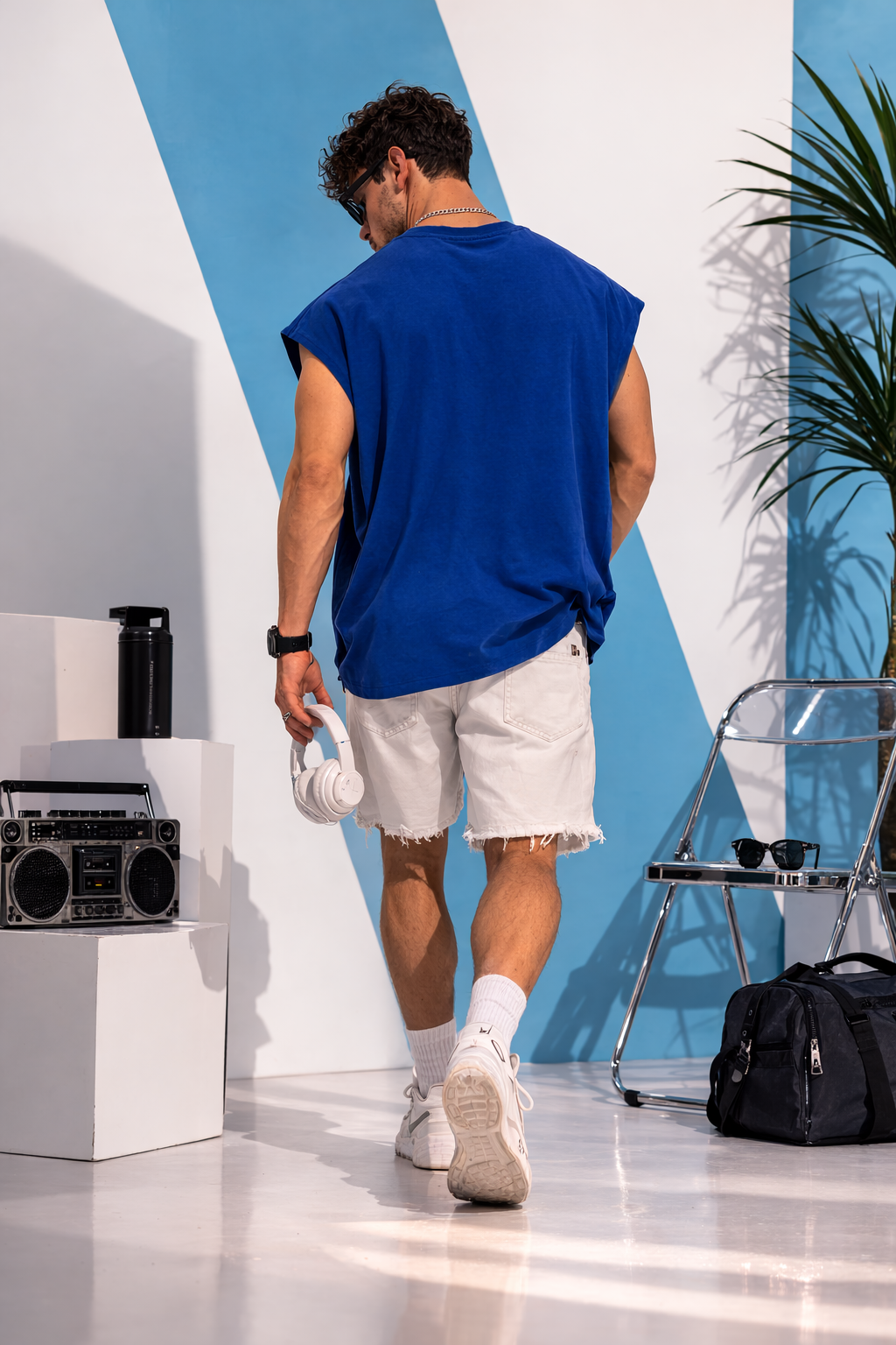 Oversized Cotton tanks for Men - Courageous