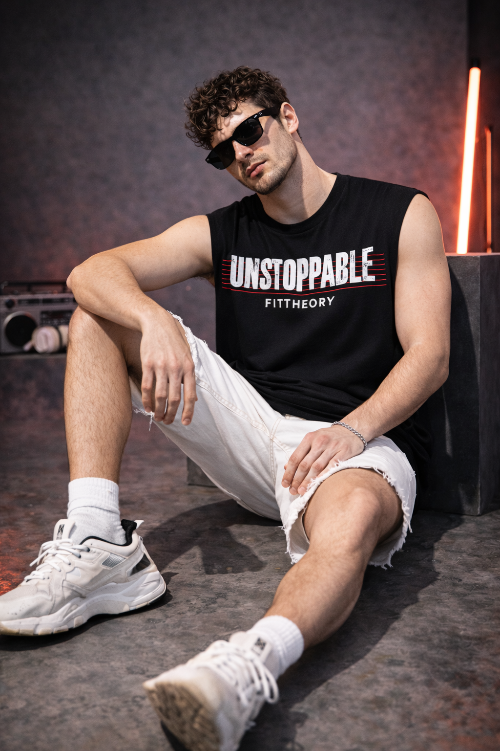 Oversized Cotton tanks for Men - Unstoppable