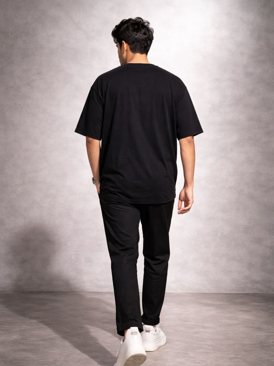 Men Oversized Boxy Tshirt - Black To be honest