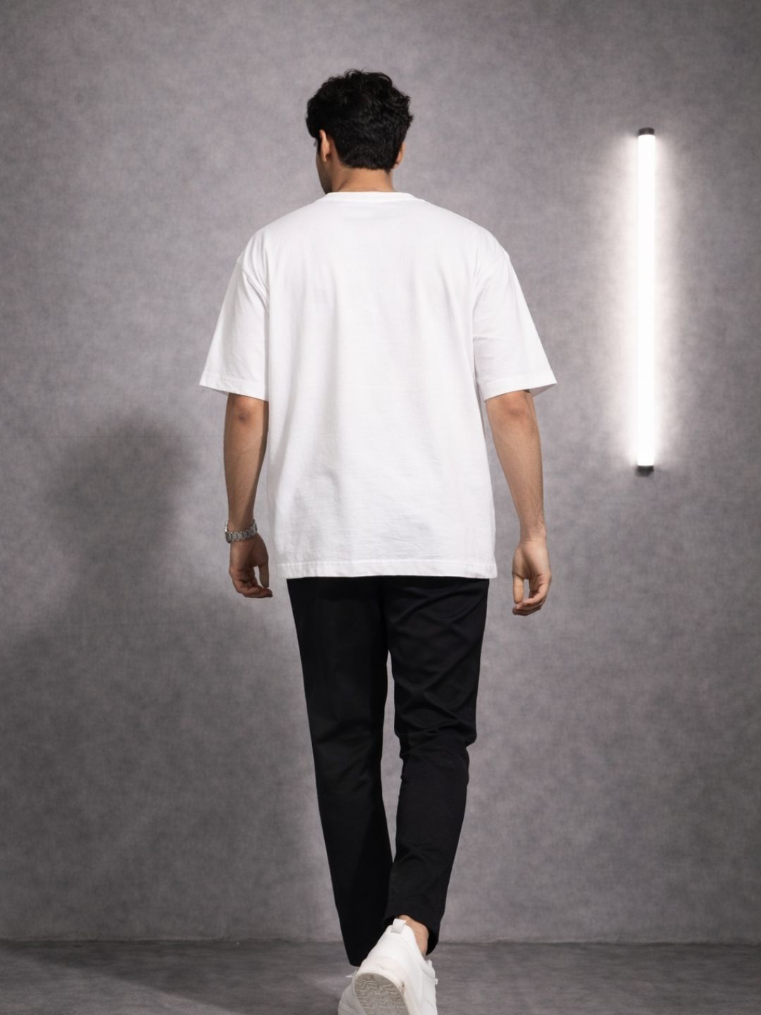 Men Oversized Boxy Tshirt - White To be honest