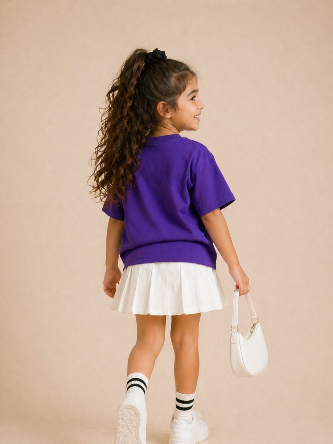 Girls Oversized Tshirts - Purple