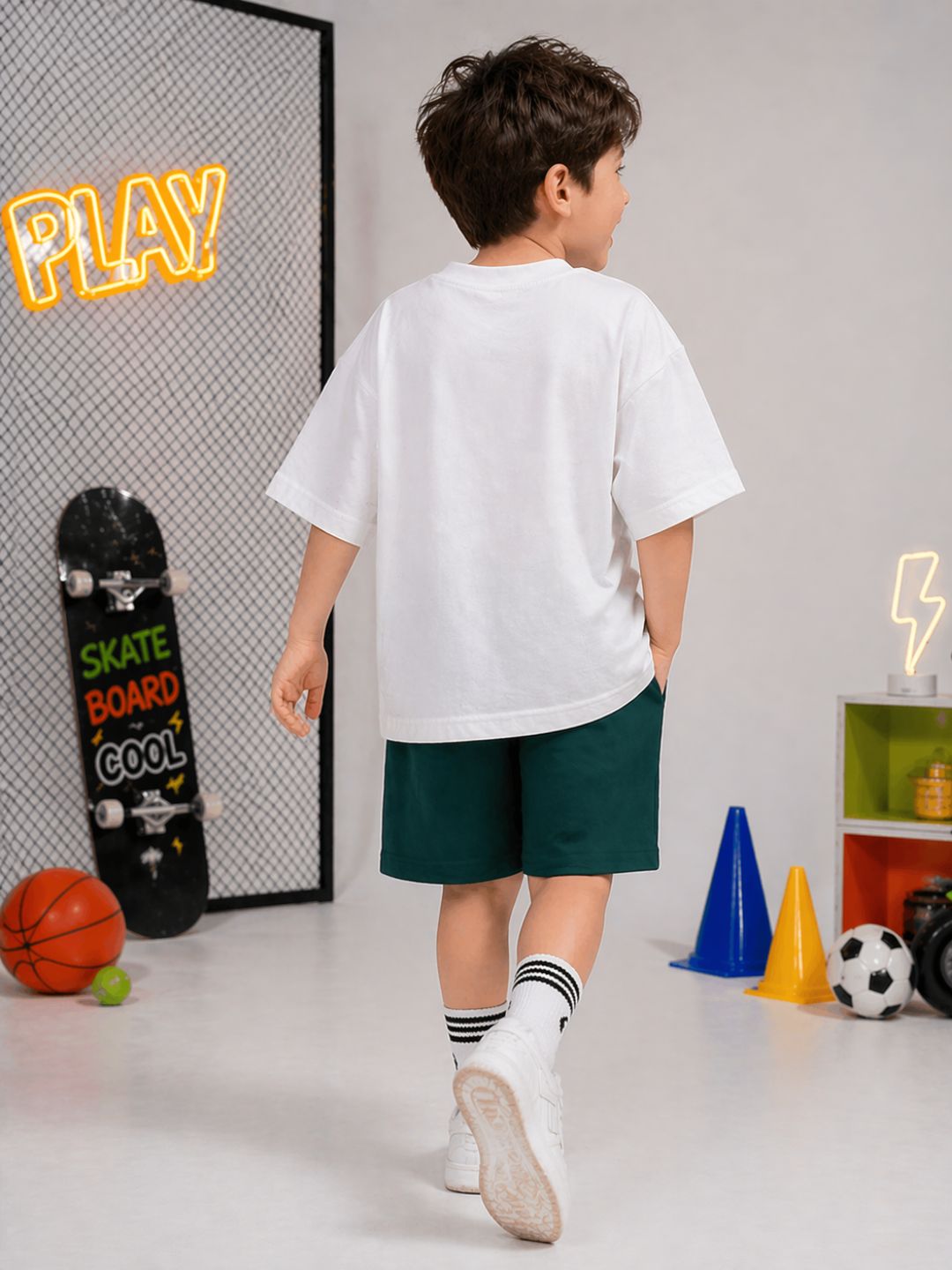 Boys-Oversized-Tshirt-White Be Kind