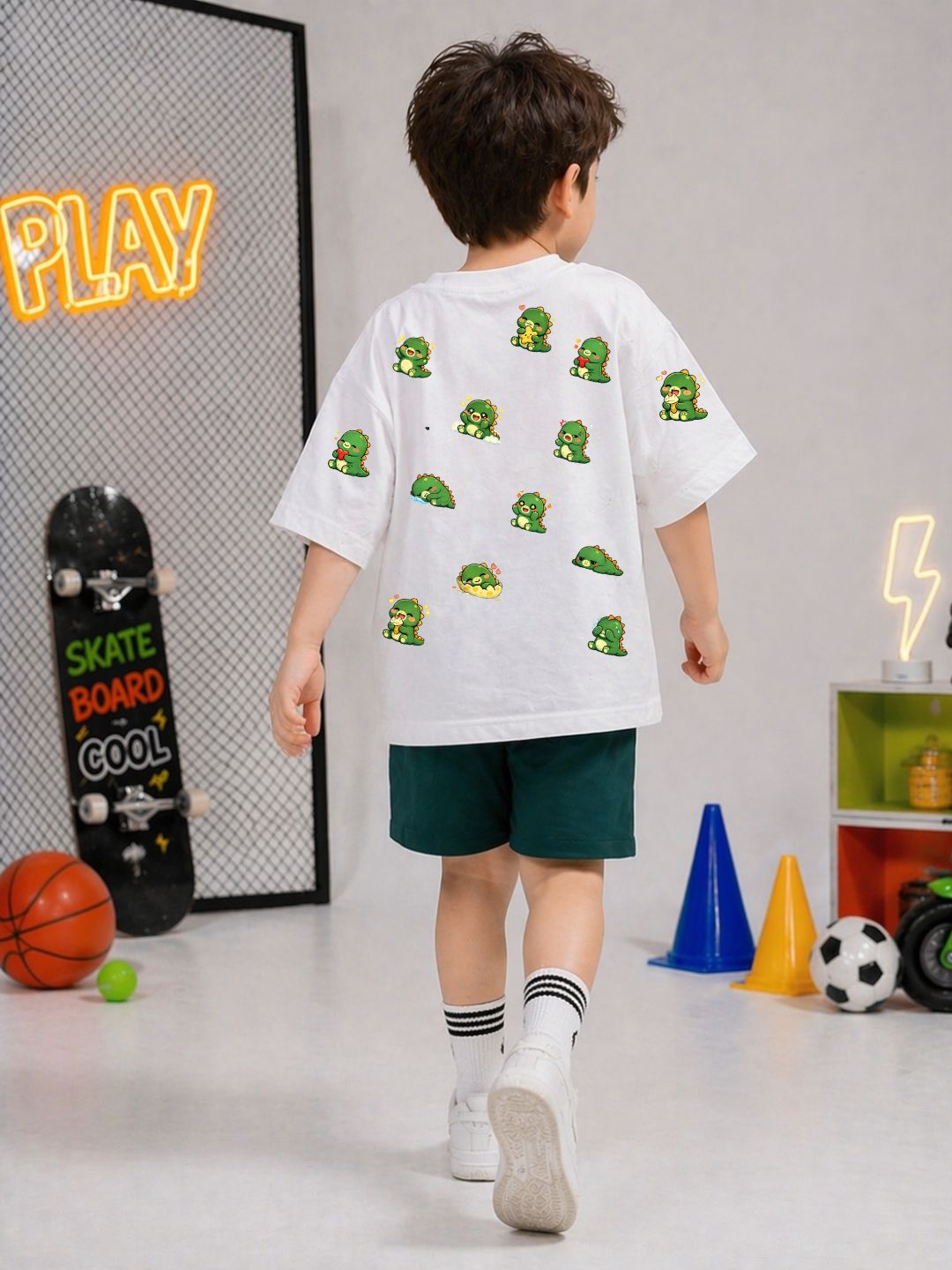 Boys-Oversized-AOP-Tshirt-White Dinasaurs