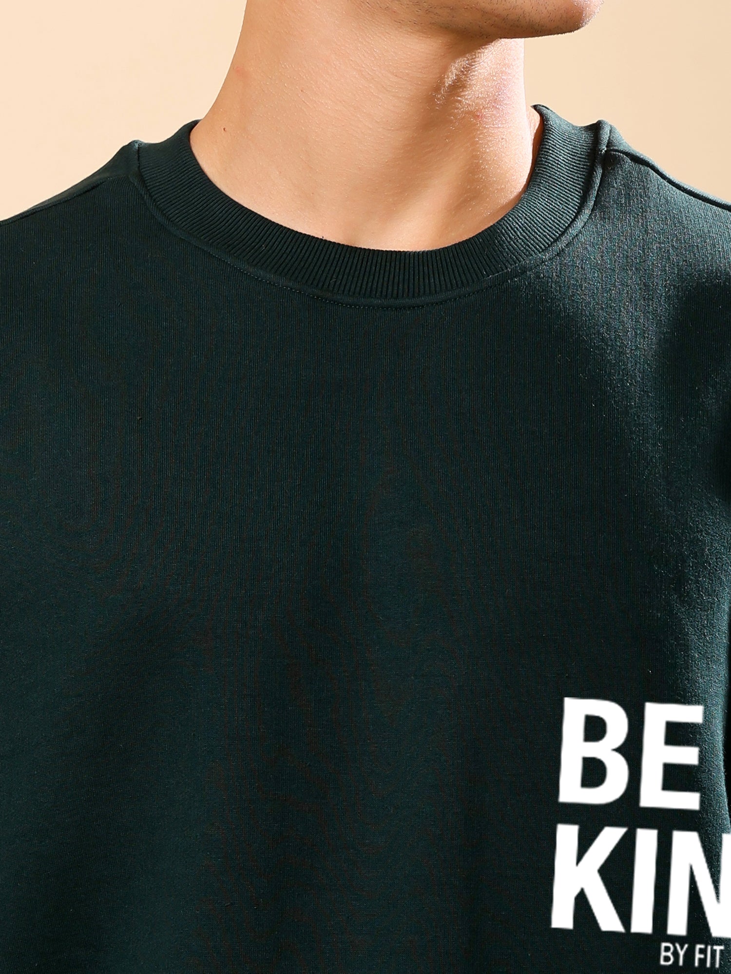 Men Relaxed Fit Sweatshirt-Be Kind