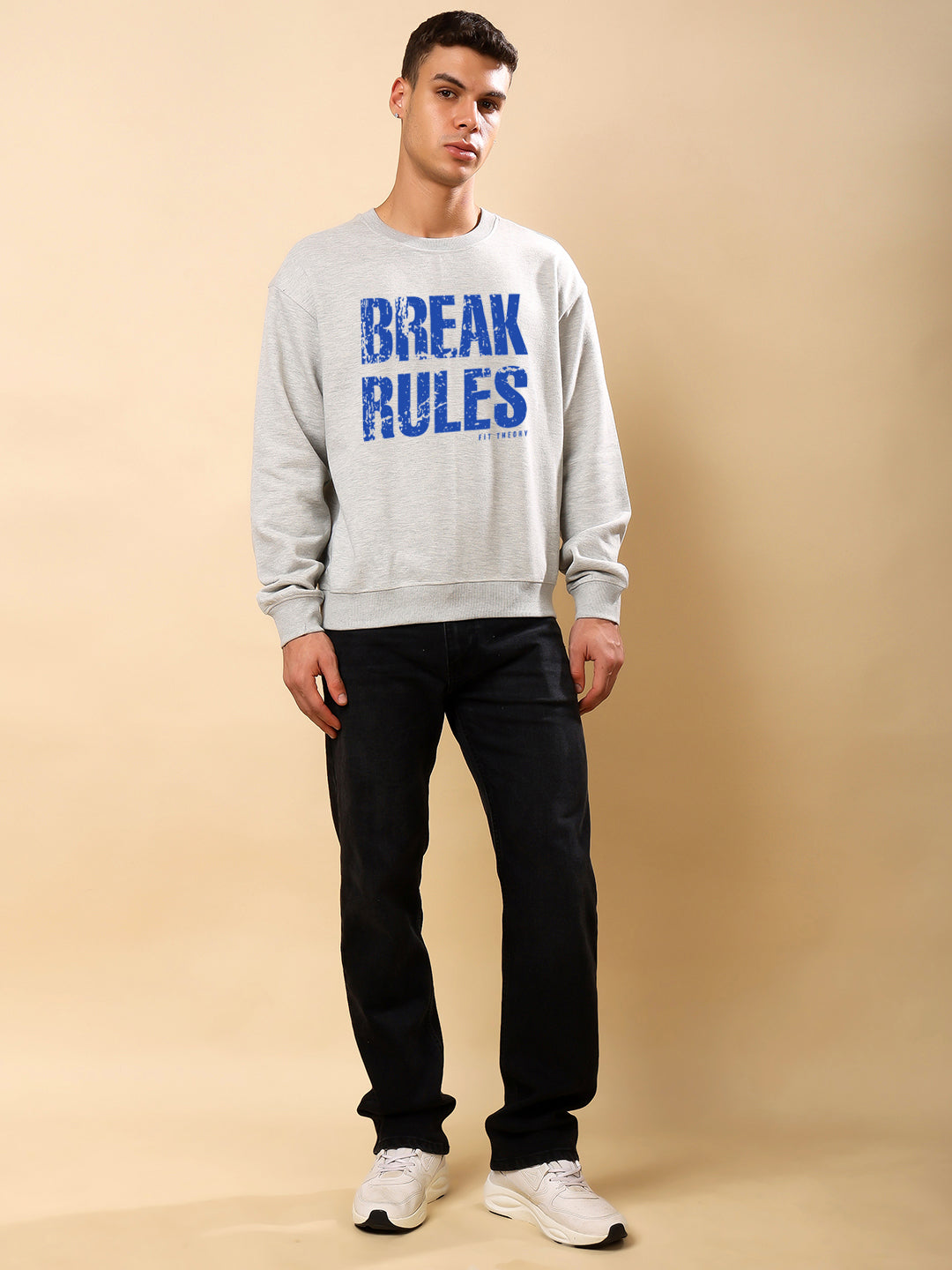 Men Relaxed Fit Sweatshirt-Break Rules