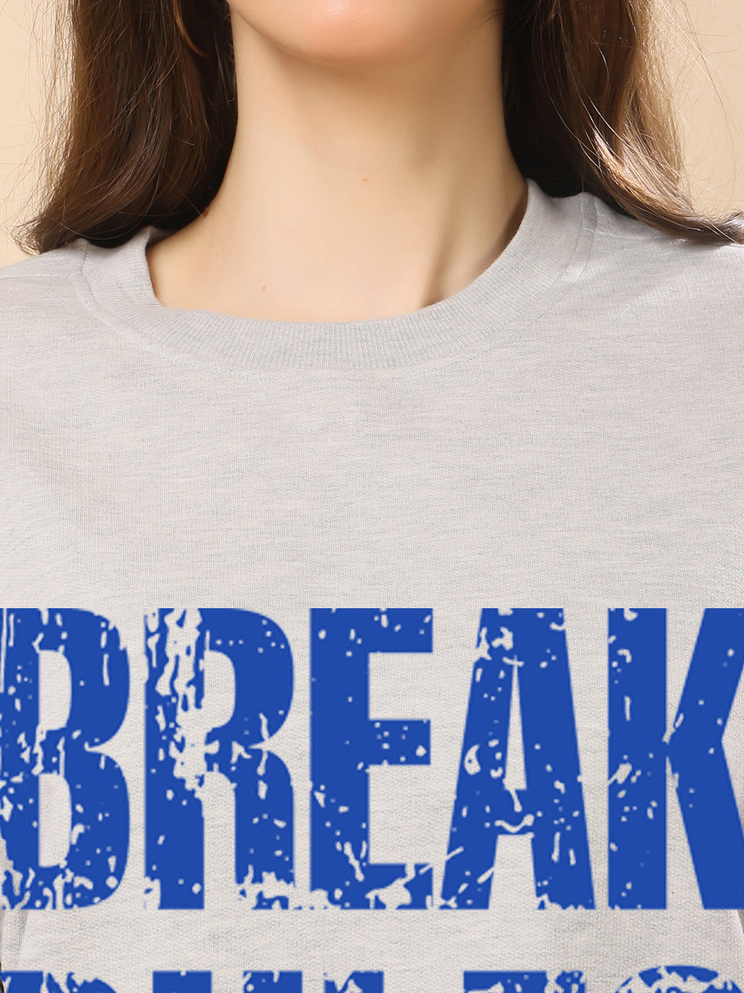 Women Relaxed Fit Sweatshirt-Break Rules