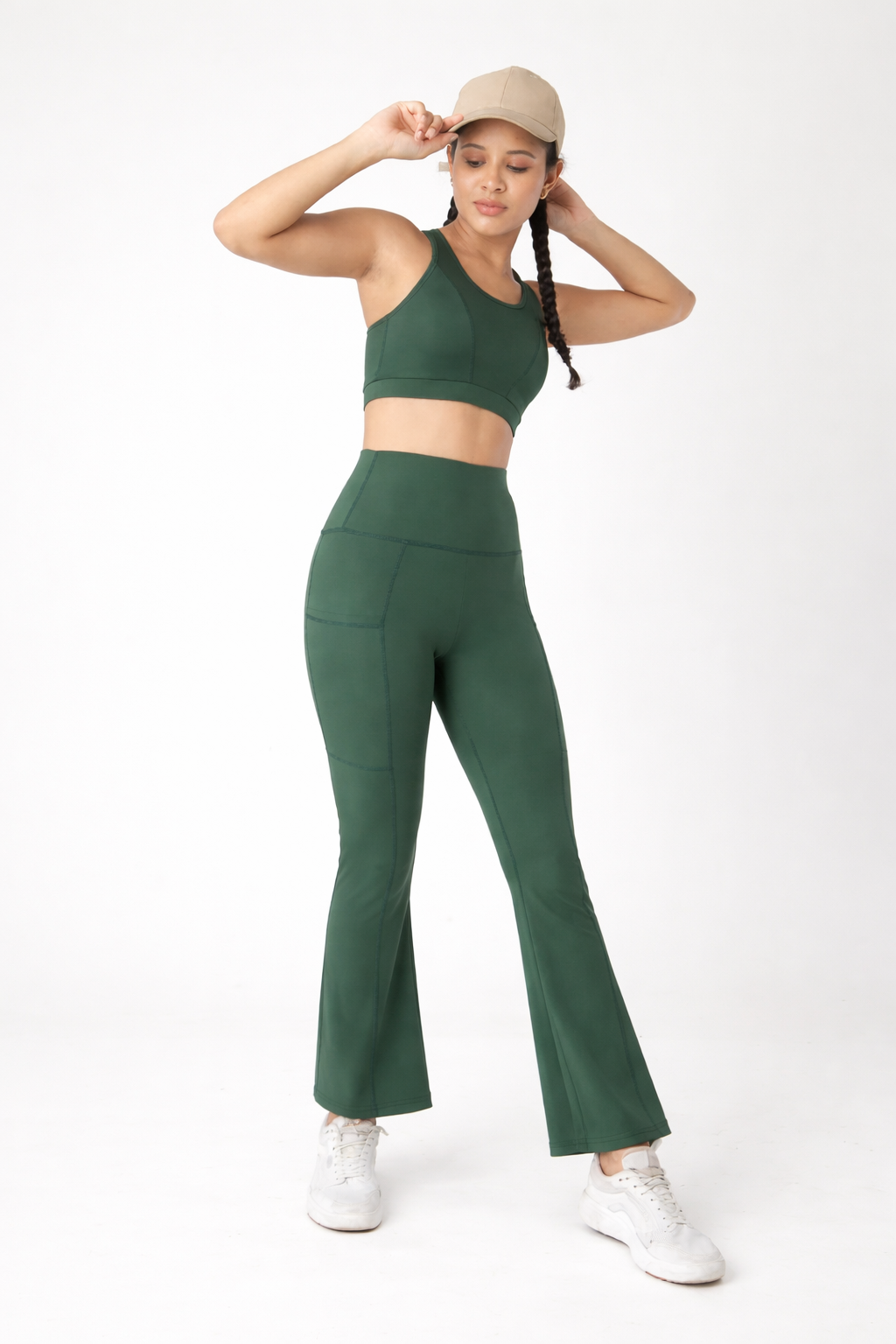 Ultimate Flare Leggings-Sage Green
