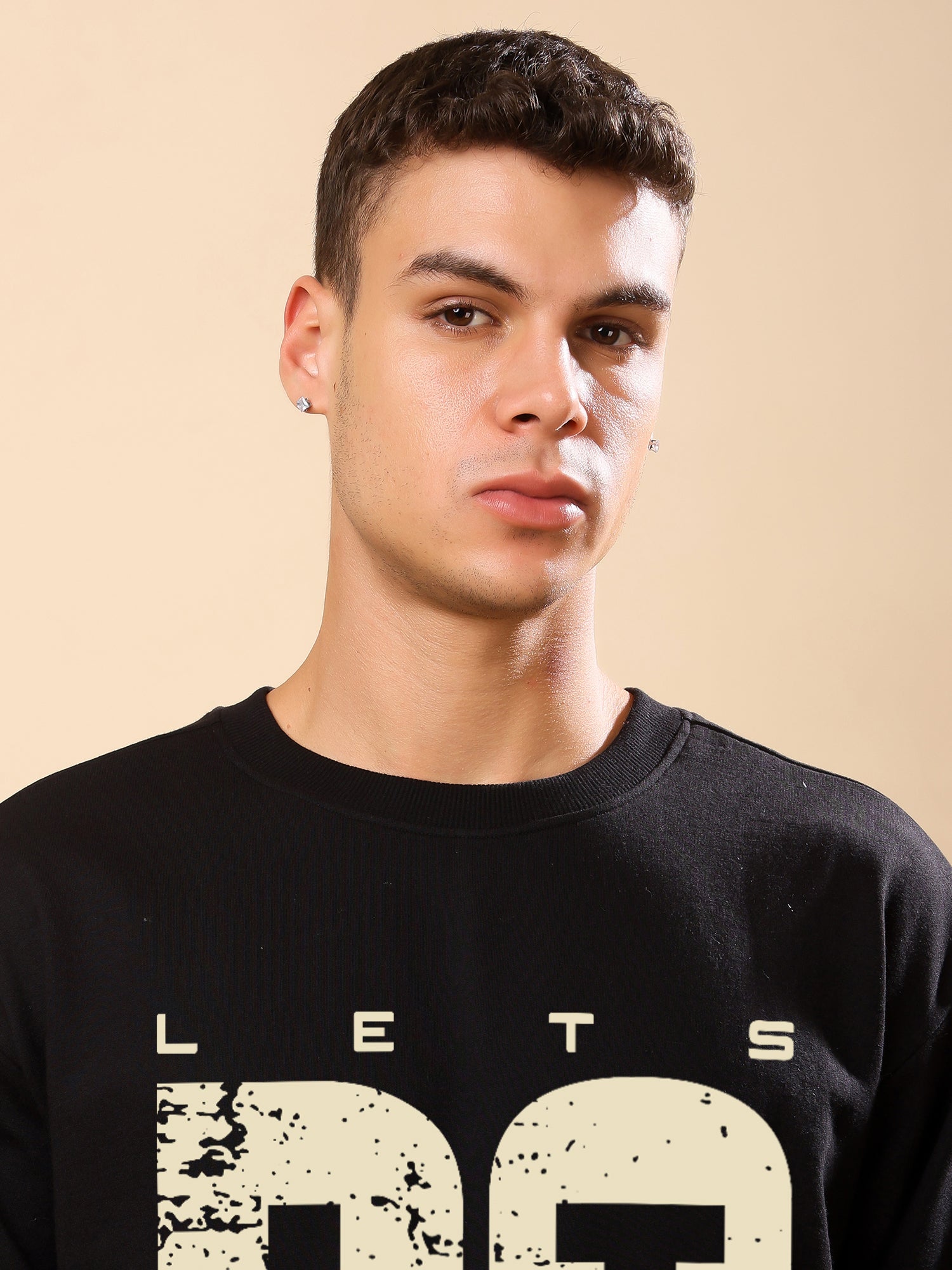 Men Relaxed Fit Sweatshirt-Lets Do it