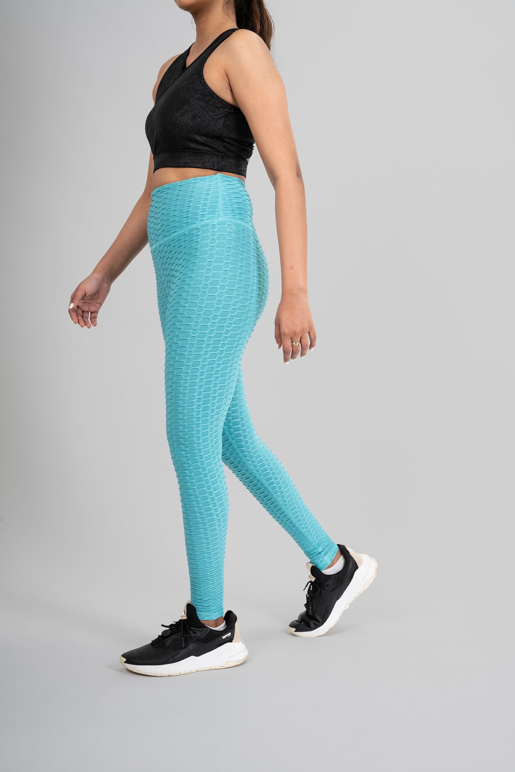 Women Tights - Aqua Blue