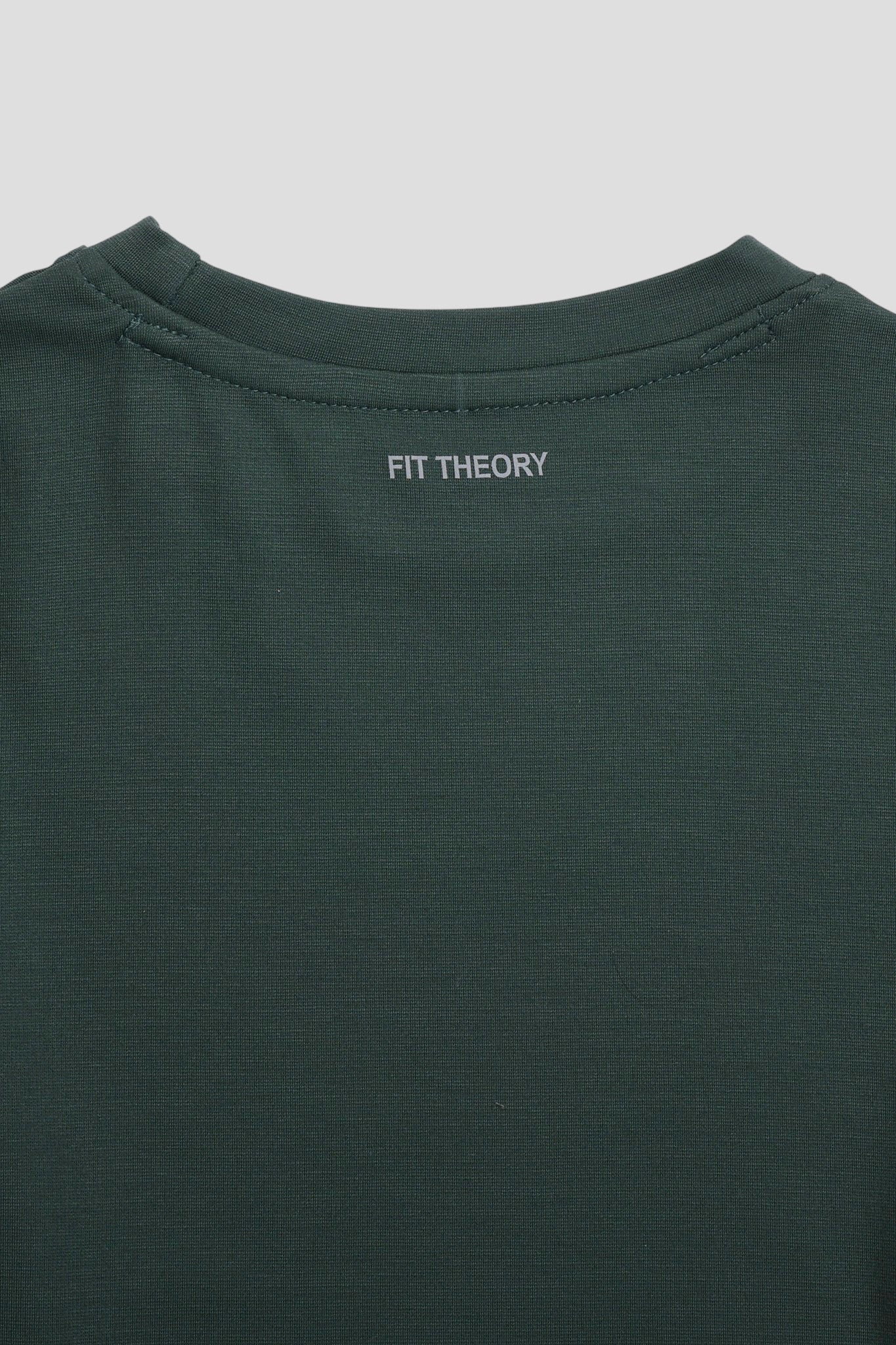 Boys Short Sleeves Solid Round Neck T-shirt-Bottle Green