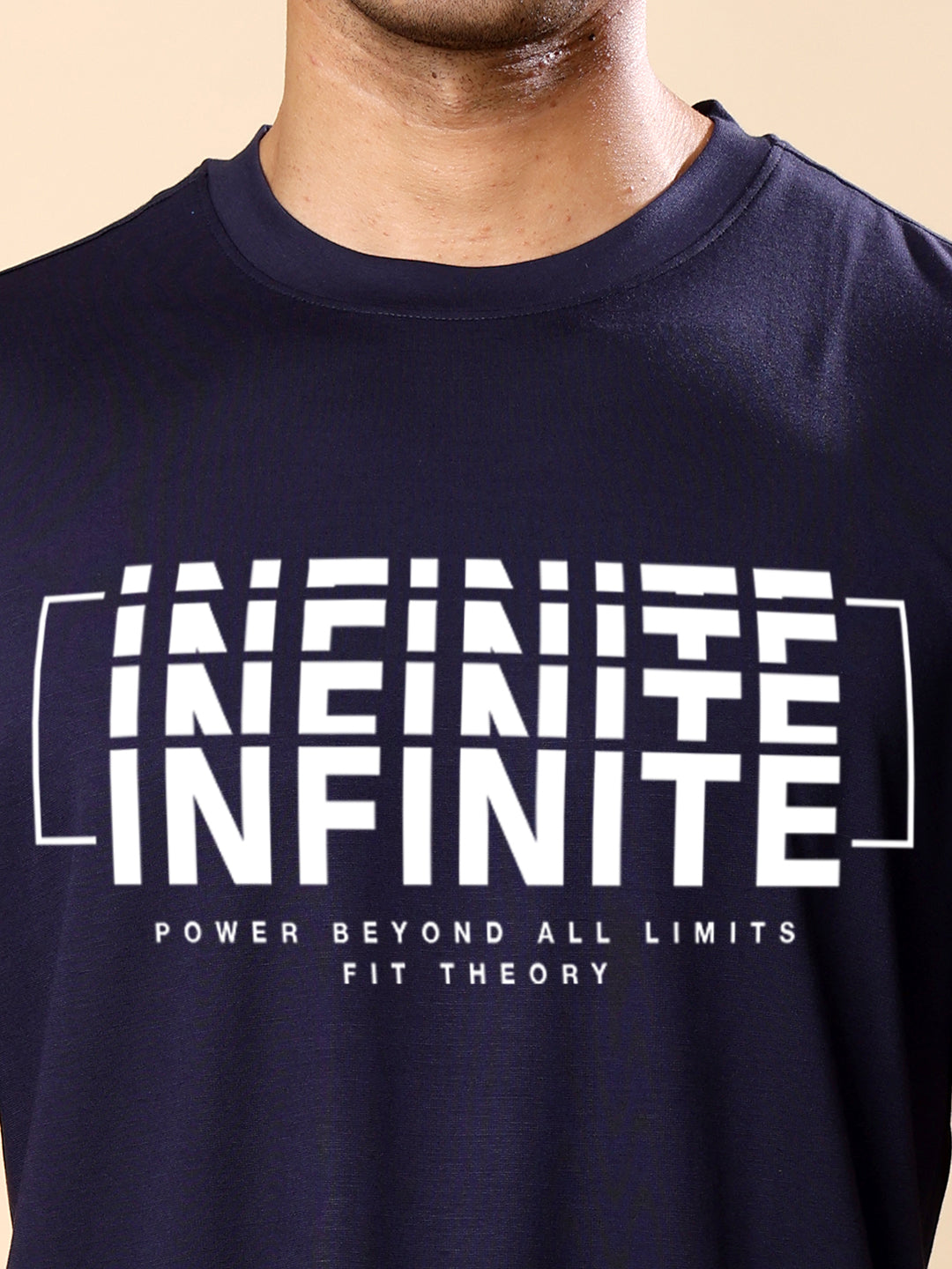 Dri-FIT Printed T-shirt for Men-Navy Blue Infinite