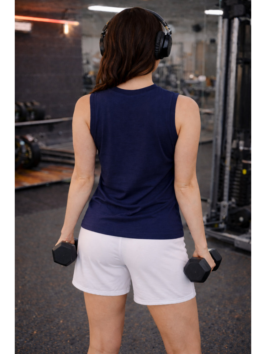 Tank Top for Women-Navy Blue