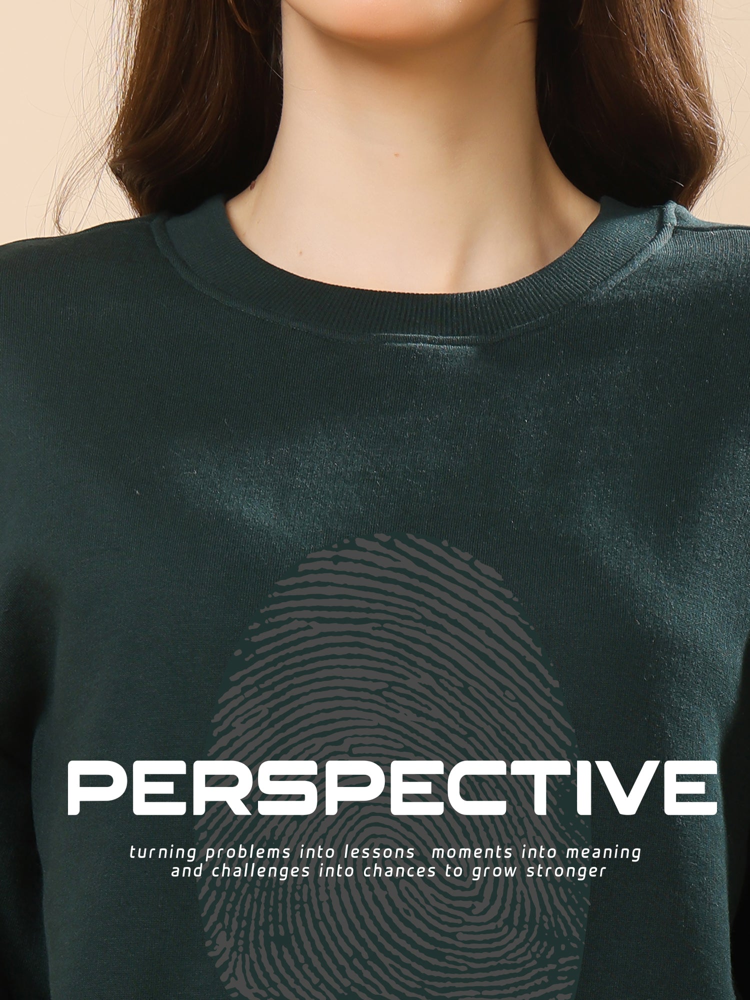 Women Relaxed Fit Sweatshirt- Perspective