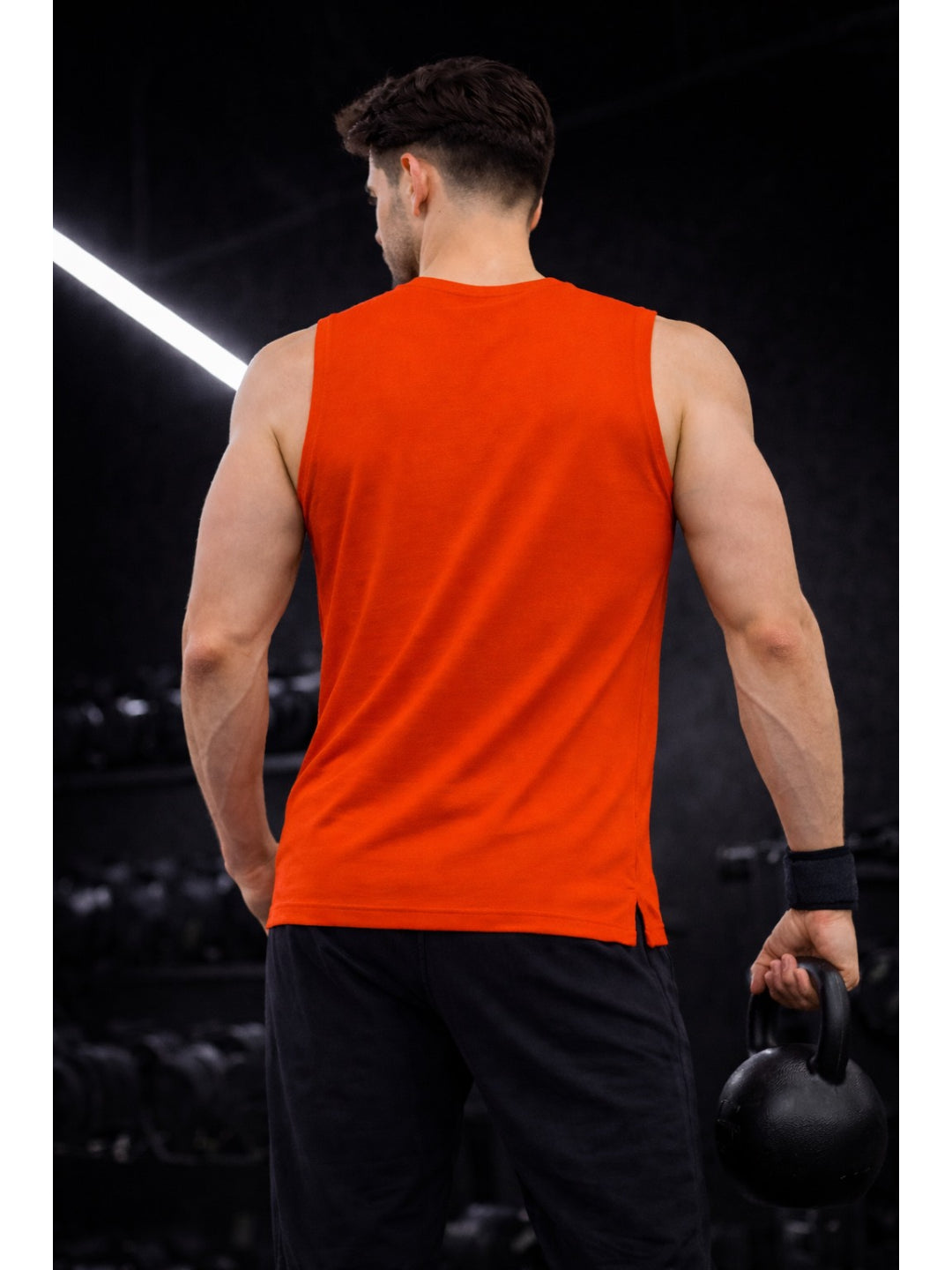 Tank Top for Men-Rust