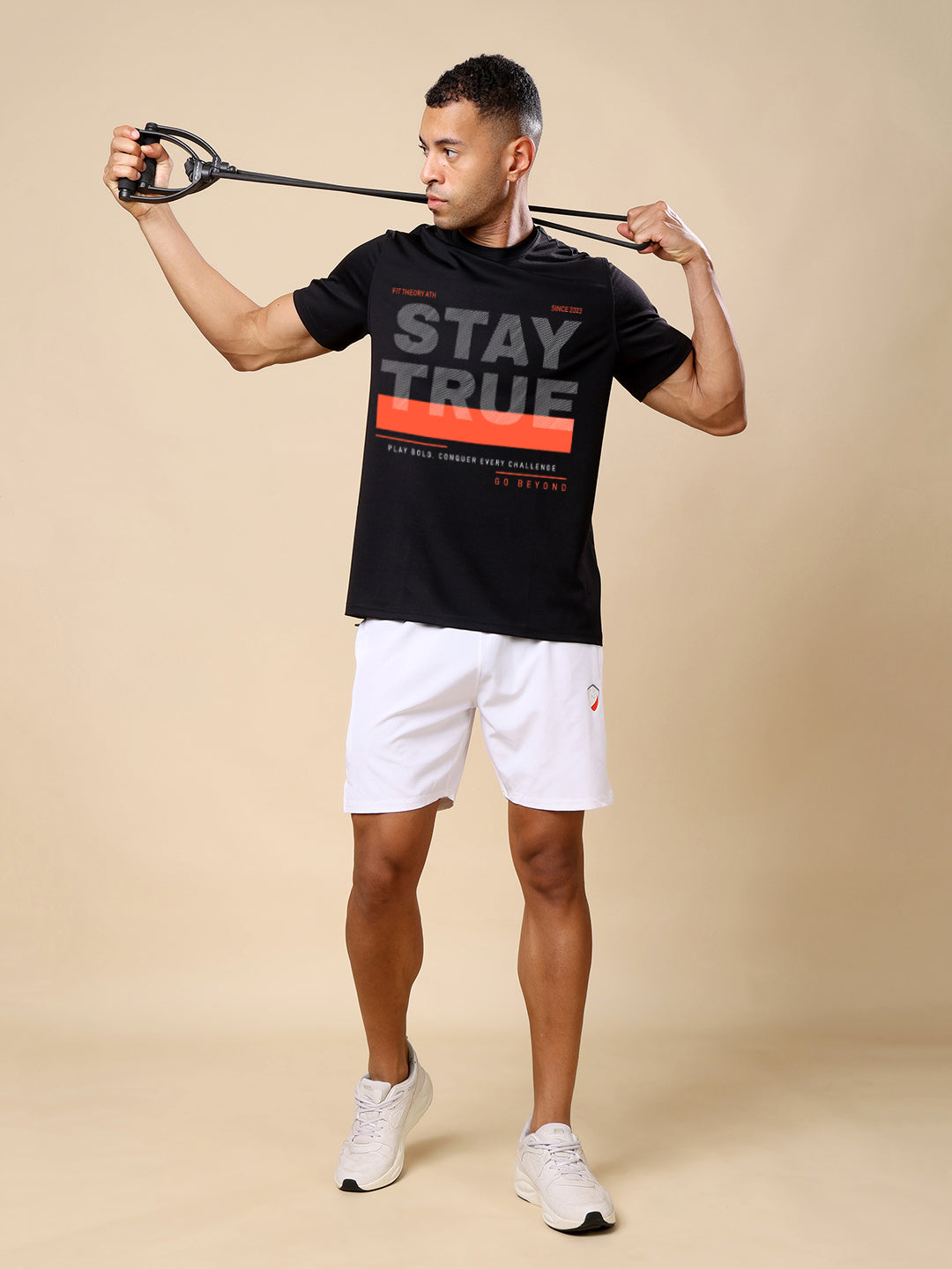 Dri-FIT Printed T-shirt for Men- Black Stay True