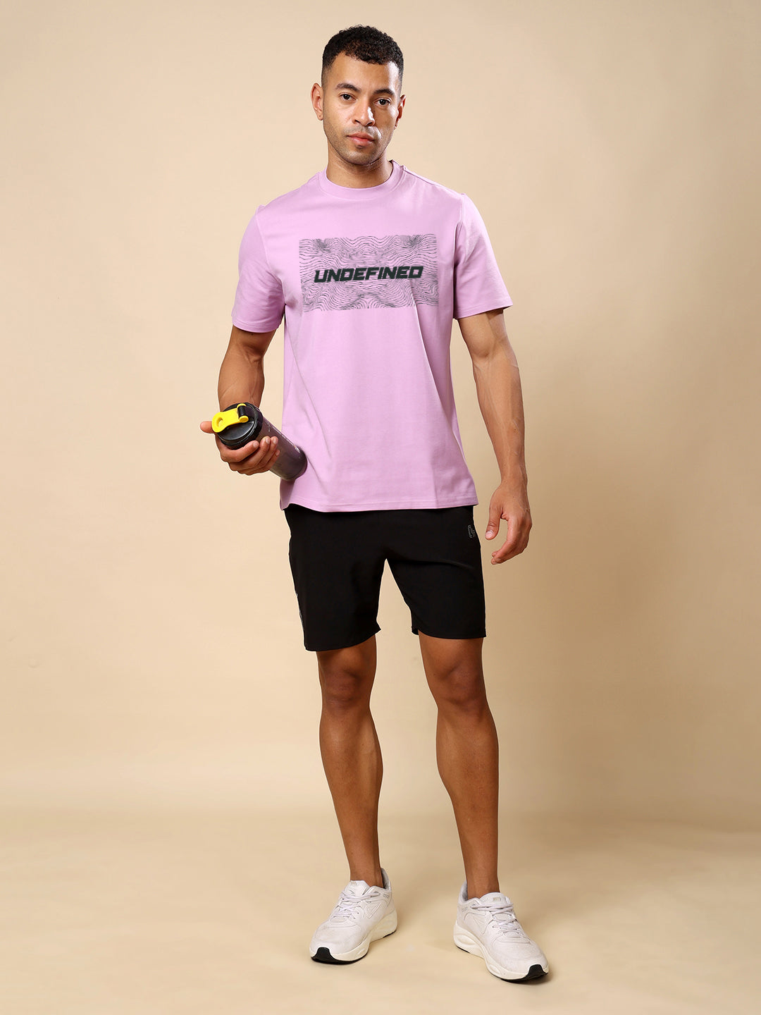 Dri-FIT Printed T-shirt for Men- Lavender Undefined
