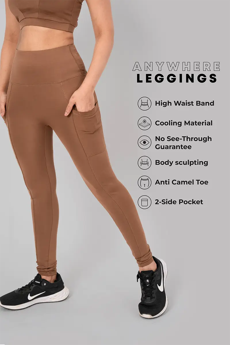 Anywhere Leggings - Cocoa