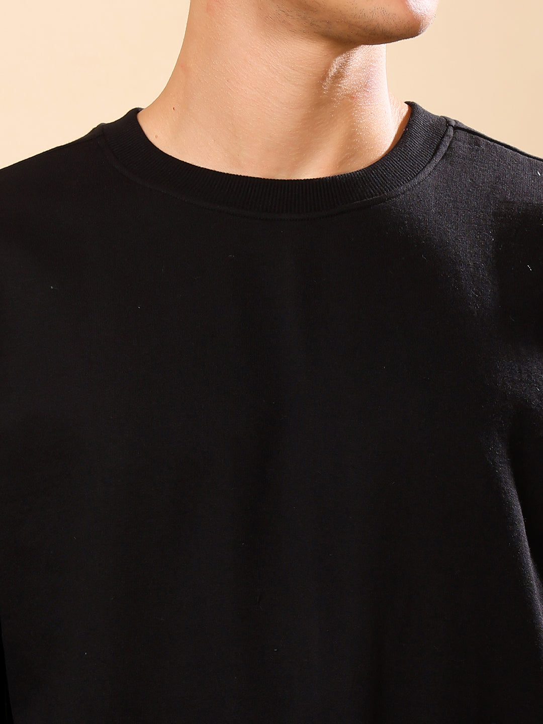 Men Relaxed Fit Sweatshirt - Black