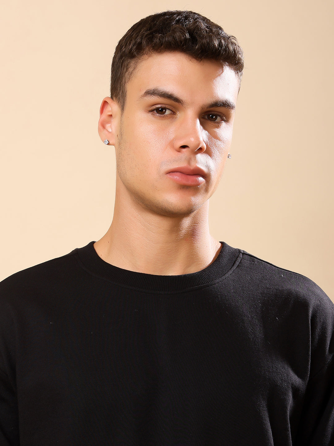 Men Relaxed Fit Sweatshirt - Black