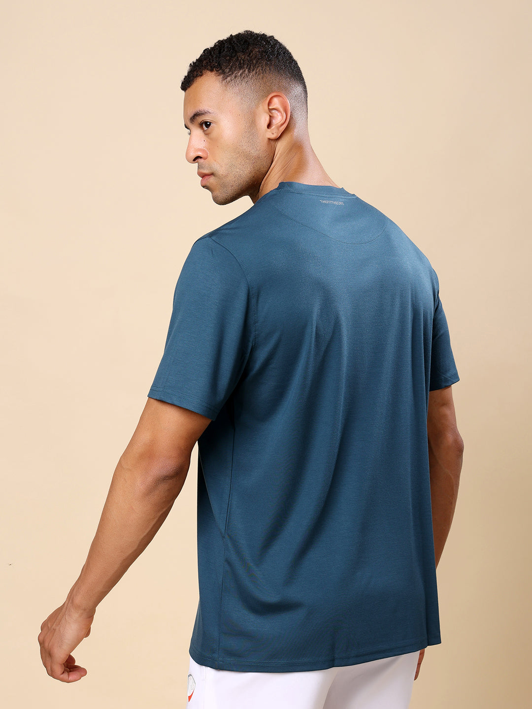 Quick dry Activewear T-shirt for Men- Airforce Blue