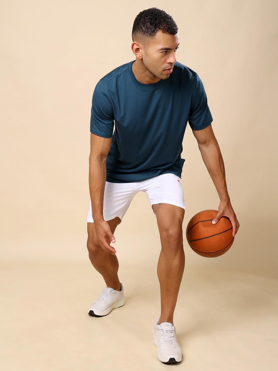 Quick dry Activewear T-shirt for Men- Airforce Blue