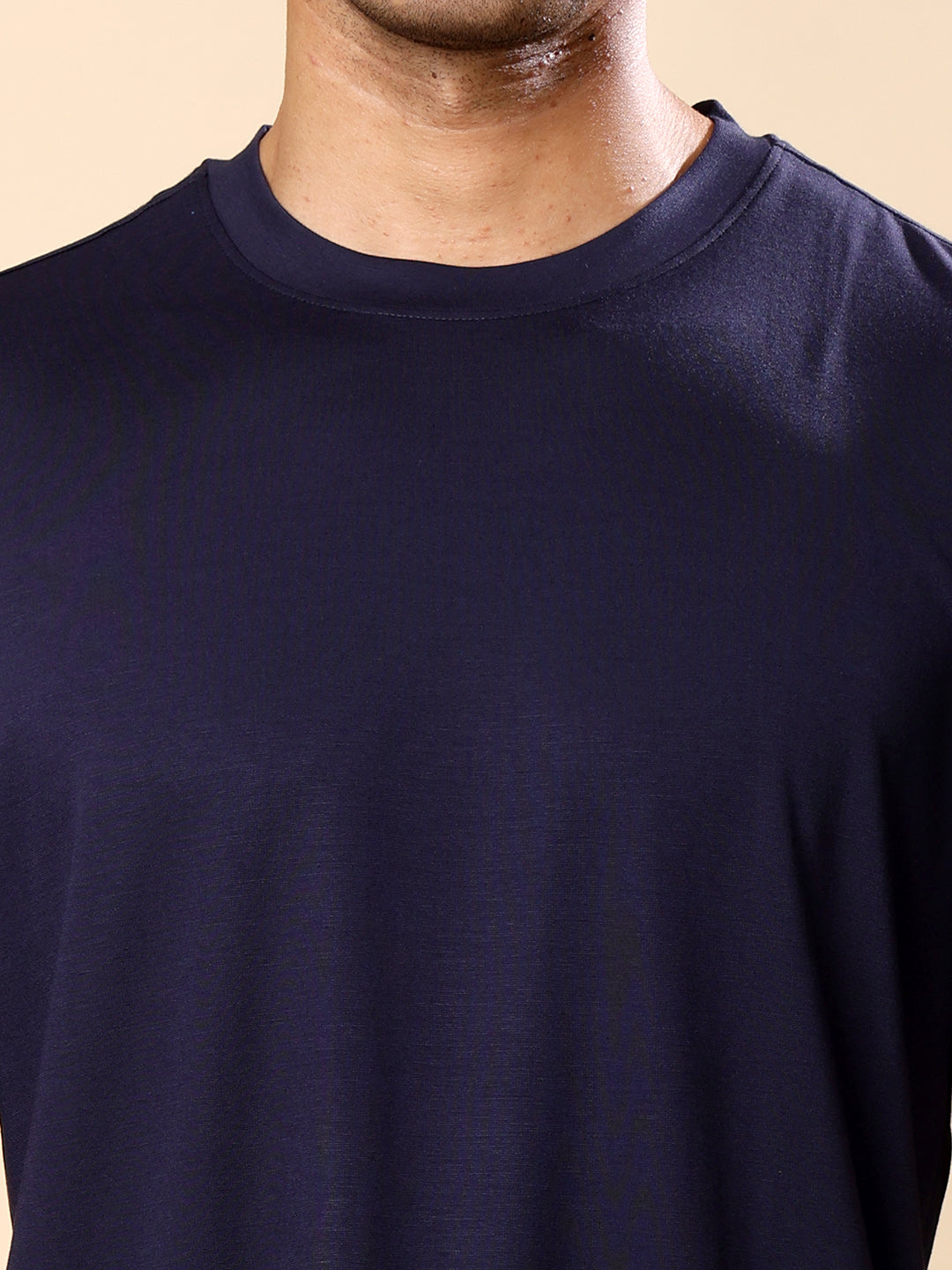 Quick dry Activewear T-shirt for Men-Navy Blue