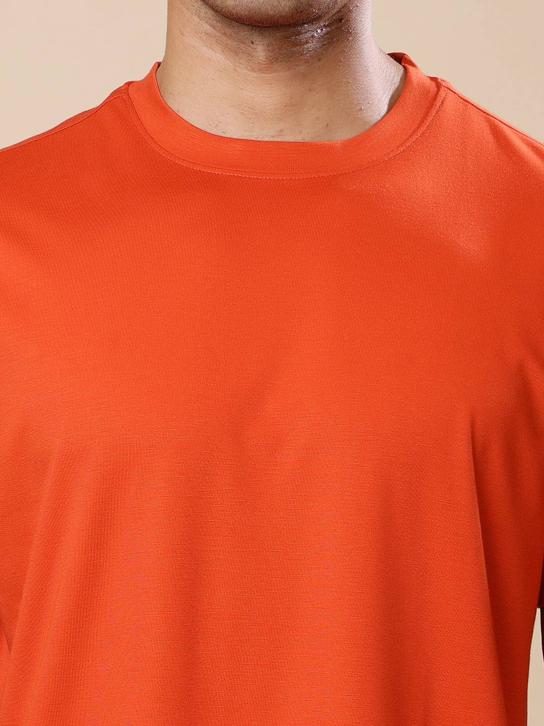 Quick dry Activewear T-shirt for Men-Rust Red