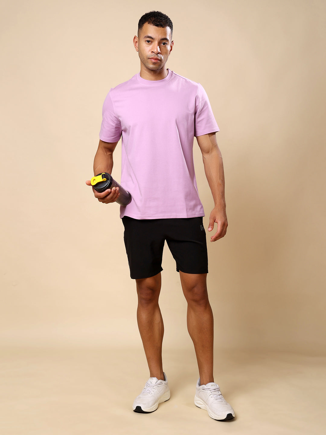 Quick dry Activewear T-shirt for Men- Lavender Bliss