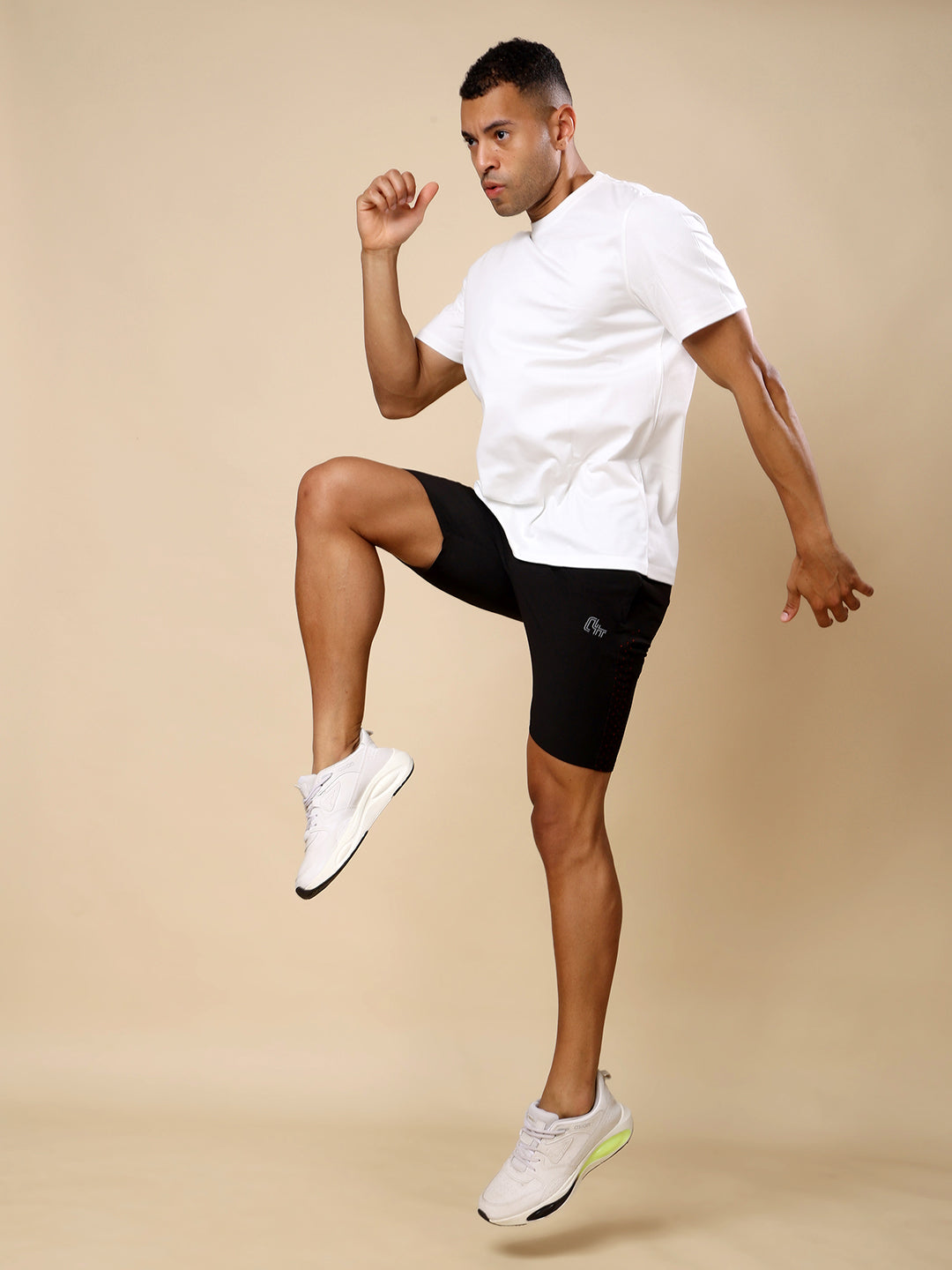 Quick dry Activewear T-shirt for Men- White