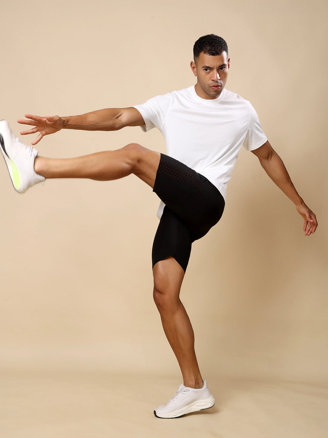 Quick dry Activewear T-shirt for Men- White