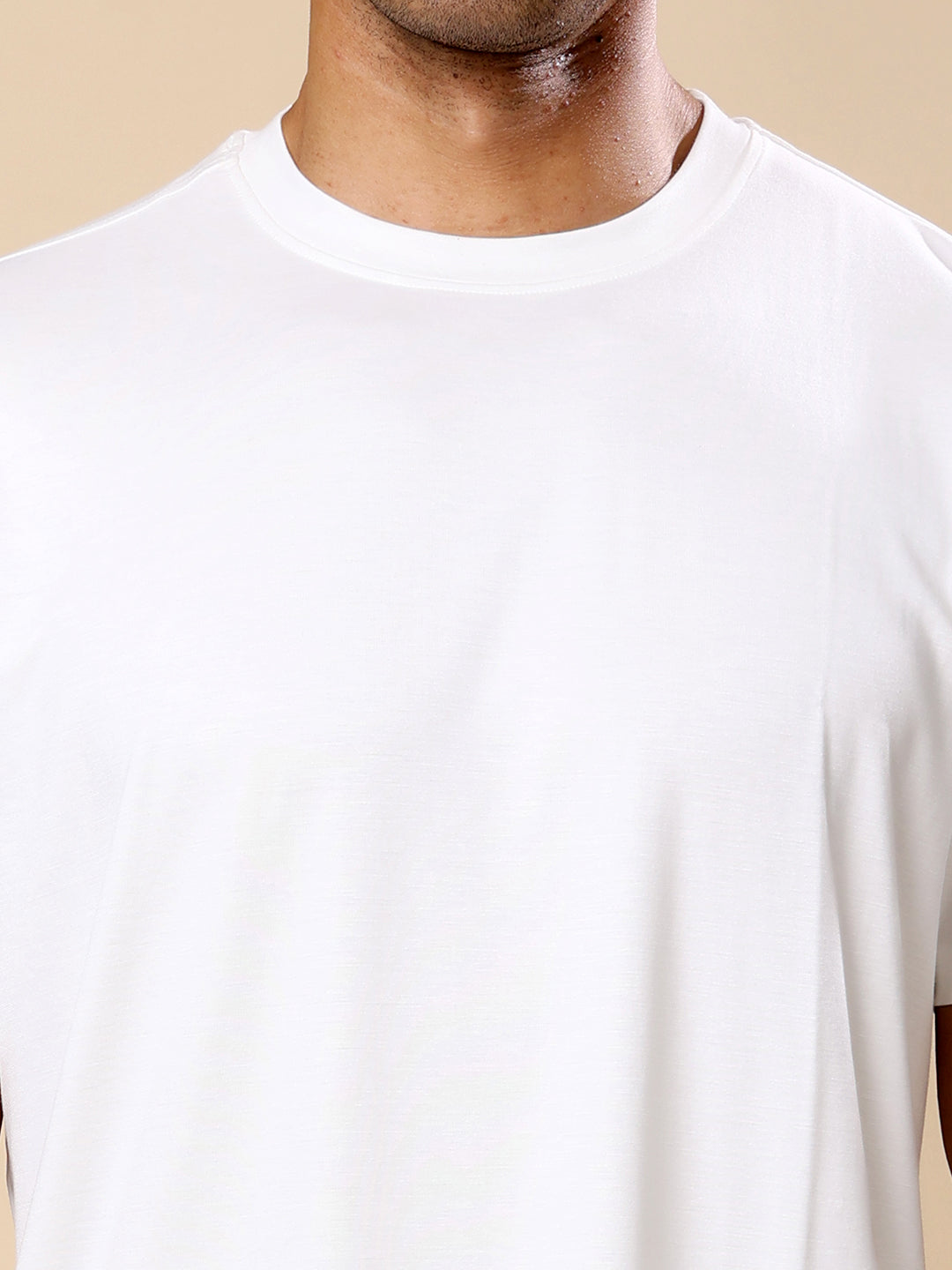 Quick dry Activewear T-shirt for Men- White
