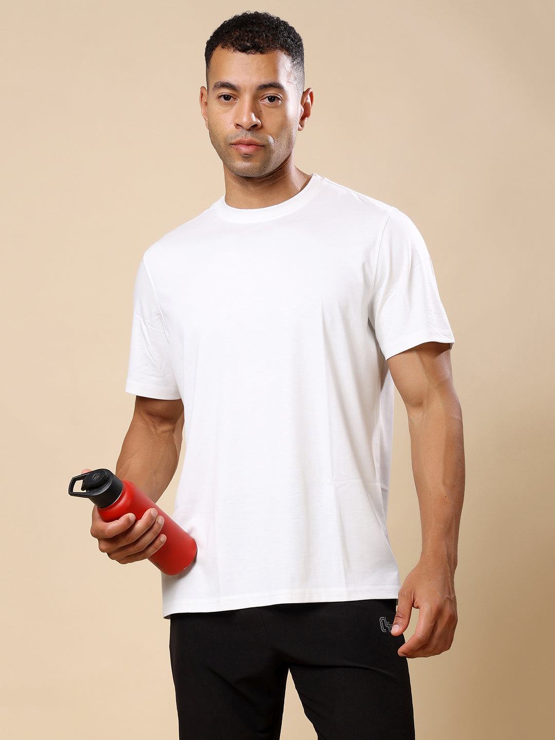 Quick dry Activewear T-shirt for Men- White